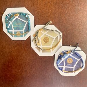 Gorjana 18k Gold Power Gemstones Bracelets - All 3